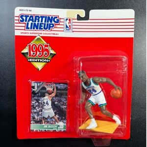 1995 Starting Lineup Jim Jackson Dallas Mavericks Kenner Action Figure NBA Card